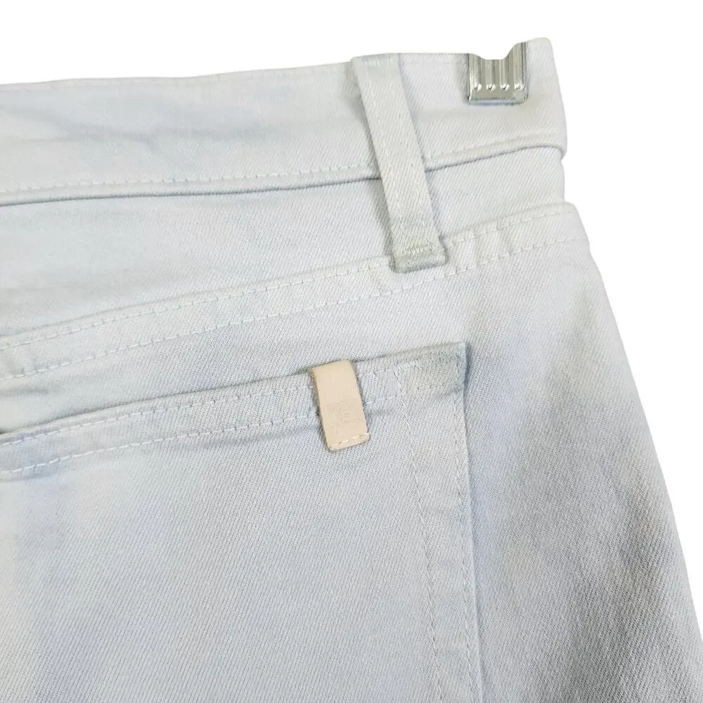 Joes Jeans Womens Micro Mini Denim Skirt Size 28‎ Cloud Blue Tie Dye Fringe Hem